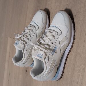 Reebok Women's White and Blue Sneakers